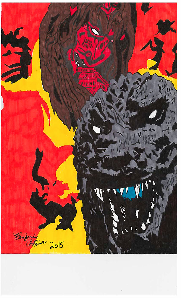 Godzilla Custom Pc Scan Godzilla in hell (scanner quality) by Shin-Ben on DeviantArt