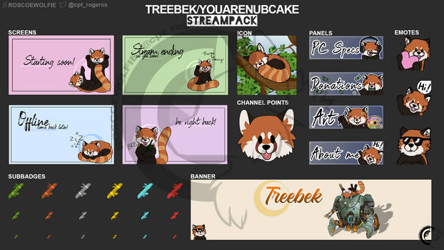 [Commission] StreamPack - Treebek/YouAreNubcake