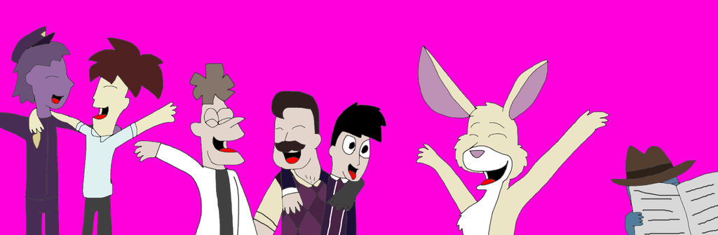 Discorded Rabbit, Perry and Five evil characters