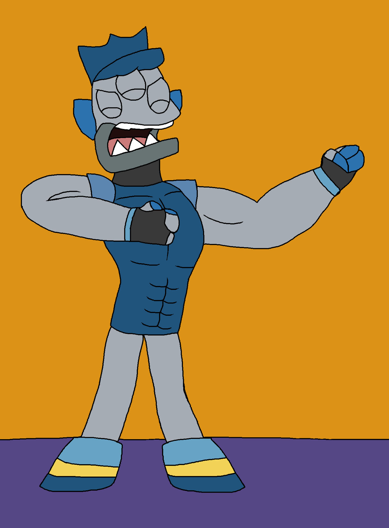 Mixels - Chest beating Sergeant by alexeigribanov on DeviantArt