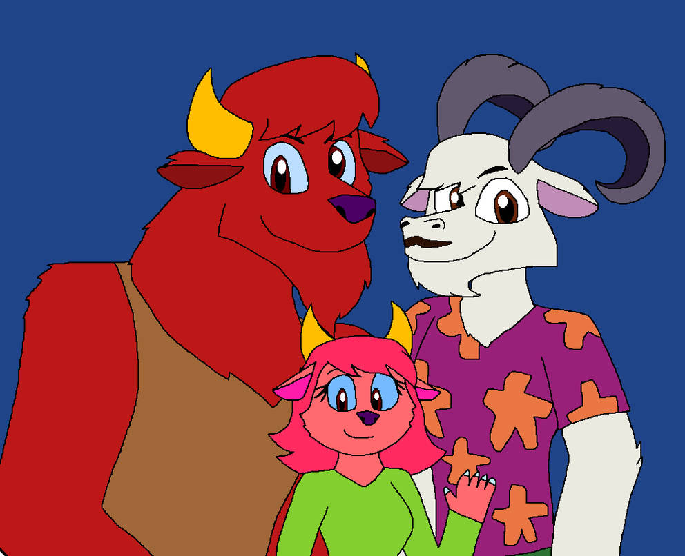 Jean Bison and Billy Goot - Family by alexeigribanov on DeviantArt