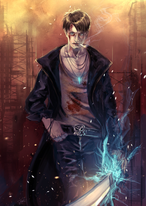 Dante fanart from the new DMC anime : r/DevilMayCry