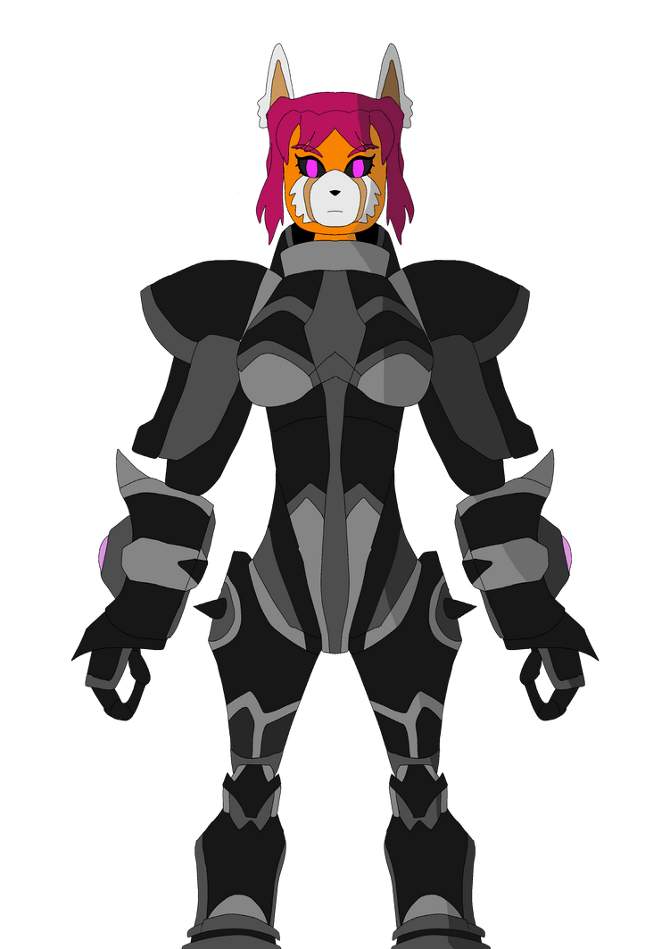 Red Panda Knight Final sketch Astro black knight Red panda kopire by ...