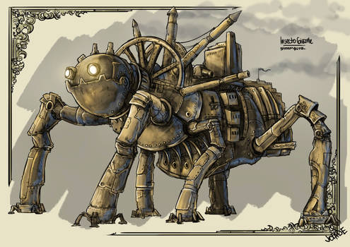 Giant Steampunk insect