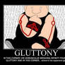 Gluttony Motivatonal Poster