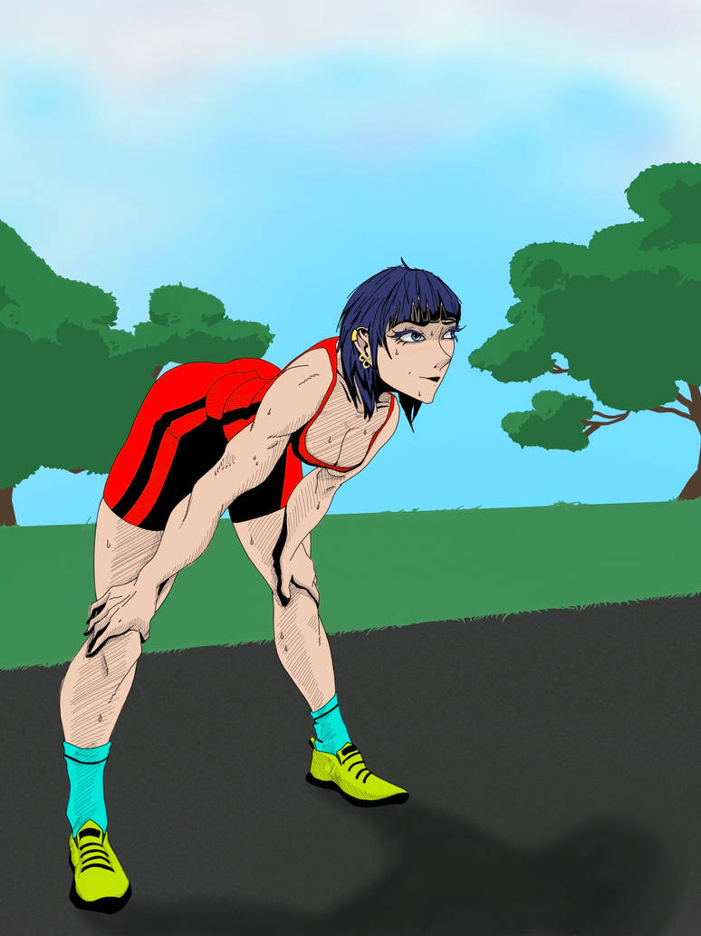 Deviantart Front View Running Runner by wizardwarrior22 on DeviantArt