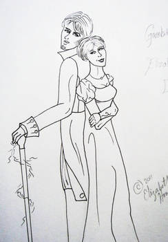 Gambit and Rogue at Pemberly