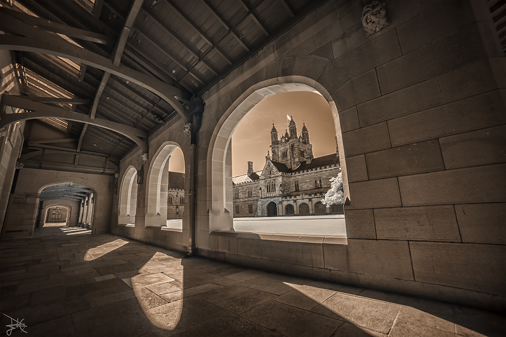 University of Sydney Quadrangle 2 - Infrared by SteveCampbell University of Sydney Quadrangle 2 - Infrared by SteveCampbell