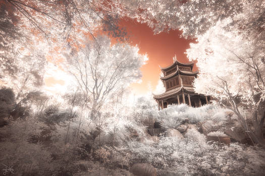 Temple amongst the Trees - Infrared