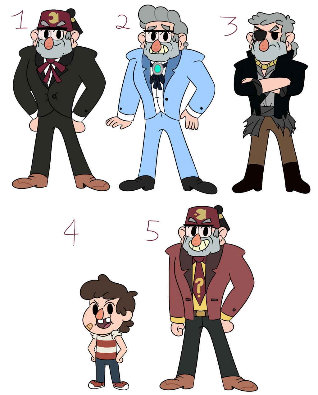 Deviantart Stan Stan AU Designs by MiniJen on DeviantArt