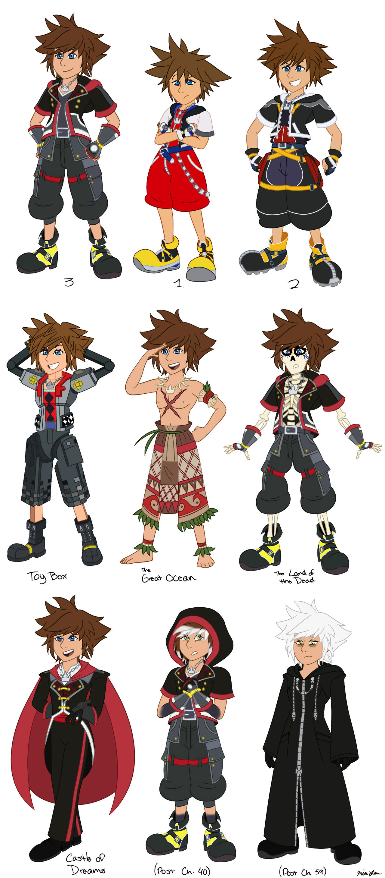 Sora (Keys Concepts) by MiniJen on DeviantArt