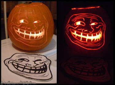 Troll Face Pumpkin