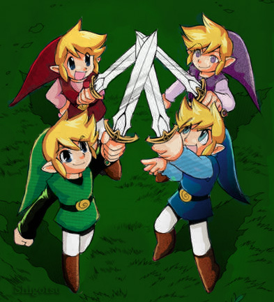 Zelda The Four Swords painted