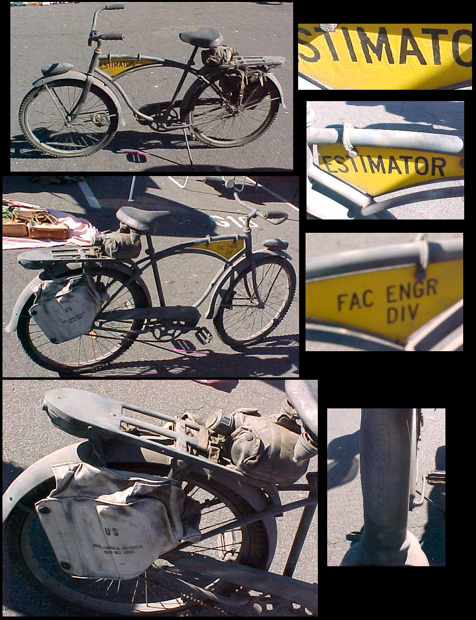 !!! STOLEN !!! WW2 to Vietnam Era US Army Bicycle