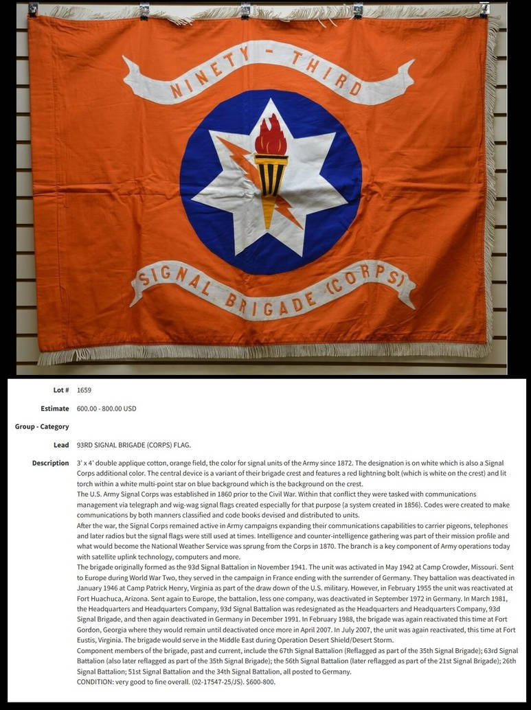 Deviantart Ww2 Signal WW2 93rd Signal Brigade Corps Flag by nicholasweed on DeviantArt