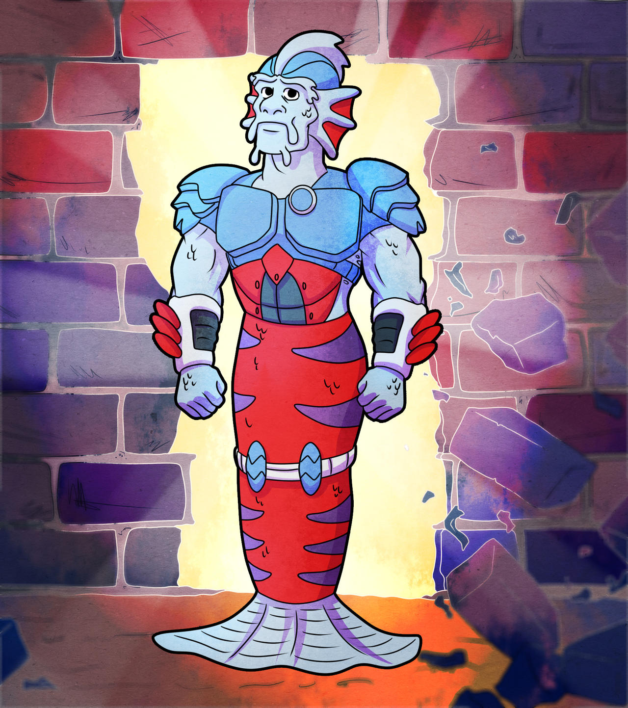 SpeekyGeeky's 1987 TMNT Fred Wolf-Style Merdude by woeisoz on DeviantArt
