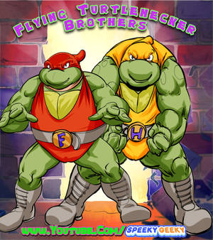 Flying Turtlenecker Brothers Hans and Fitz TMNT