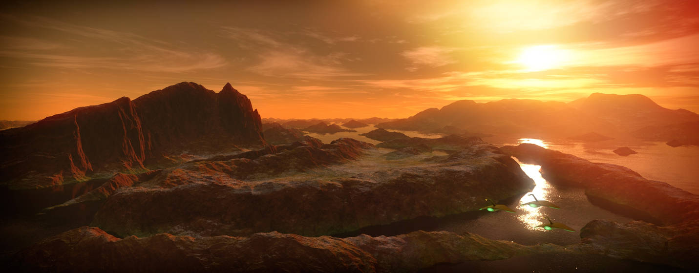 A billion years ago on Mars. by SteveReeves
