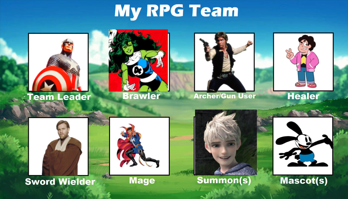 My RPG Team by HIDOCTOR7 on DeviantArt