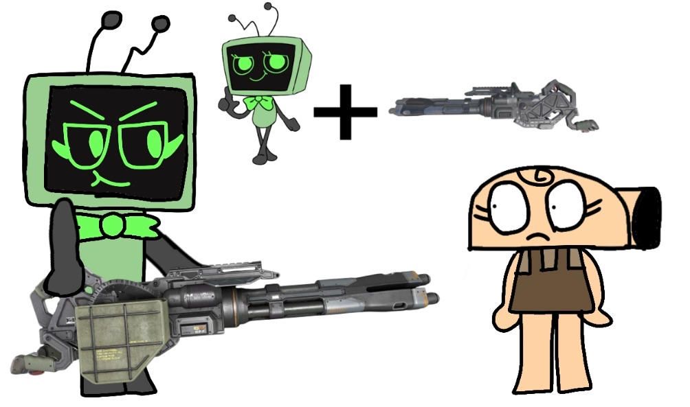 Vee Doing Machine Vee with the Death Machine by britishman1991 on DeviantArt