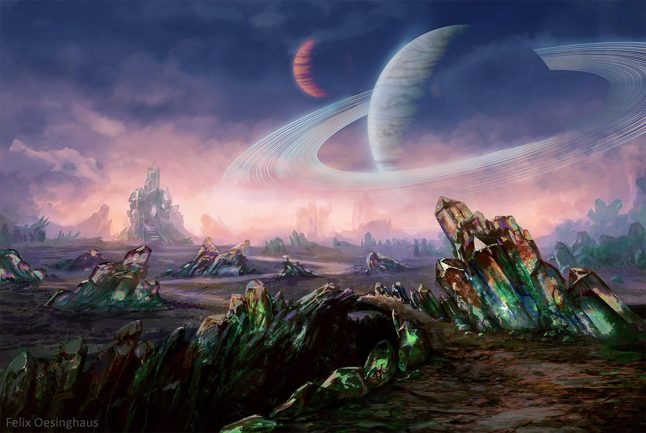 Planet Deviantart Crystal Planet by felixoesinghaus on DeviantArt