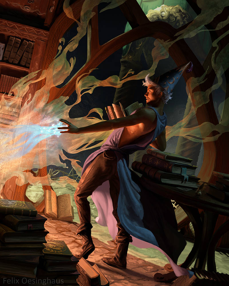 Spellbook Apprentice by felixoesinghaus on DeviantArt
