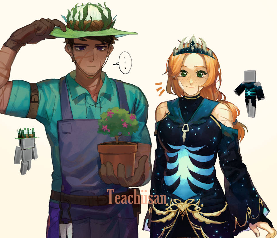 (Reupload) Minecraft - Steve x Alex by Teachiisan on DeviantArt