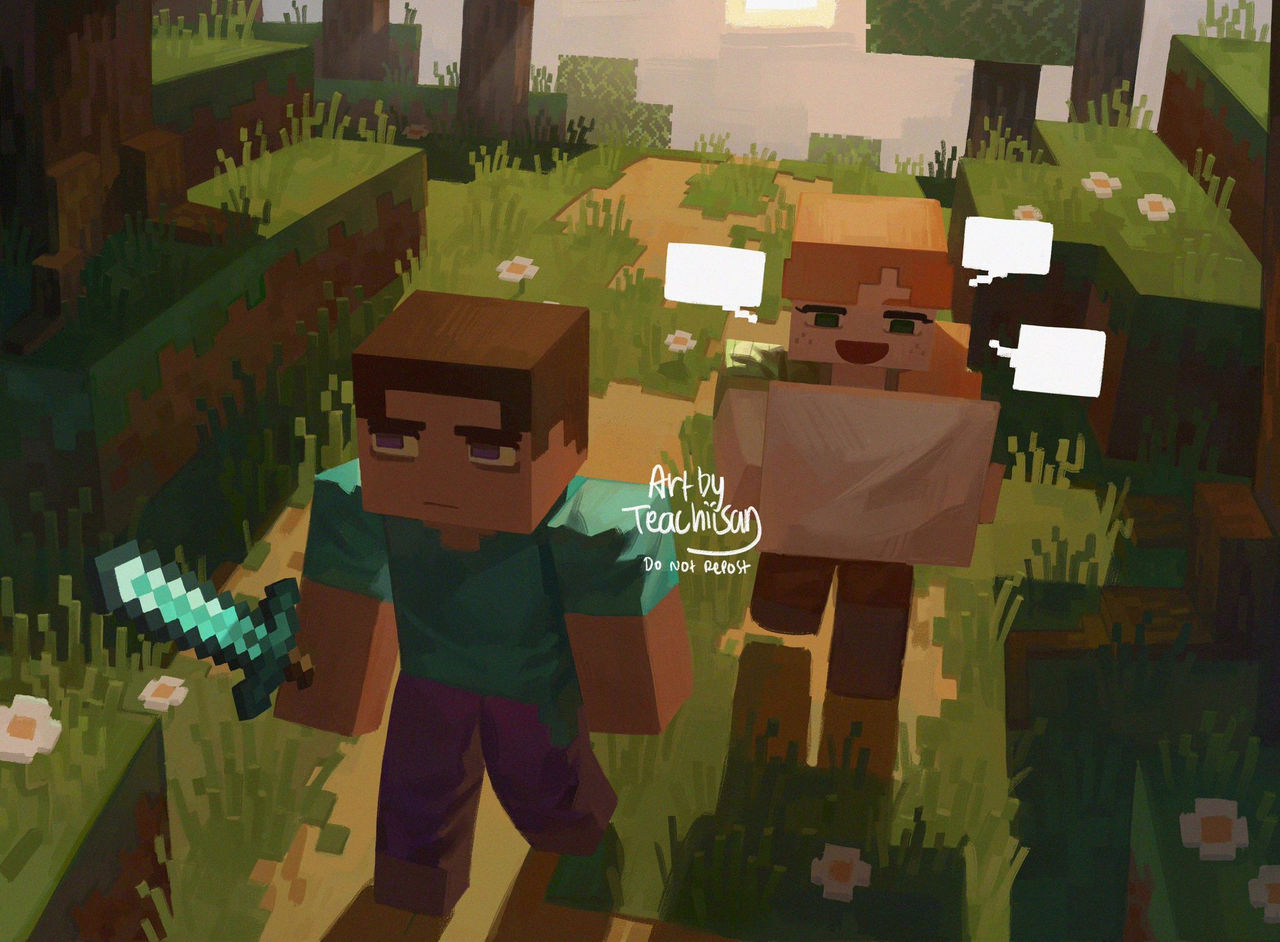 Estive Minecraft Minecraft - Steve and Alex by Teachiisan on DeviantArt