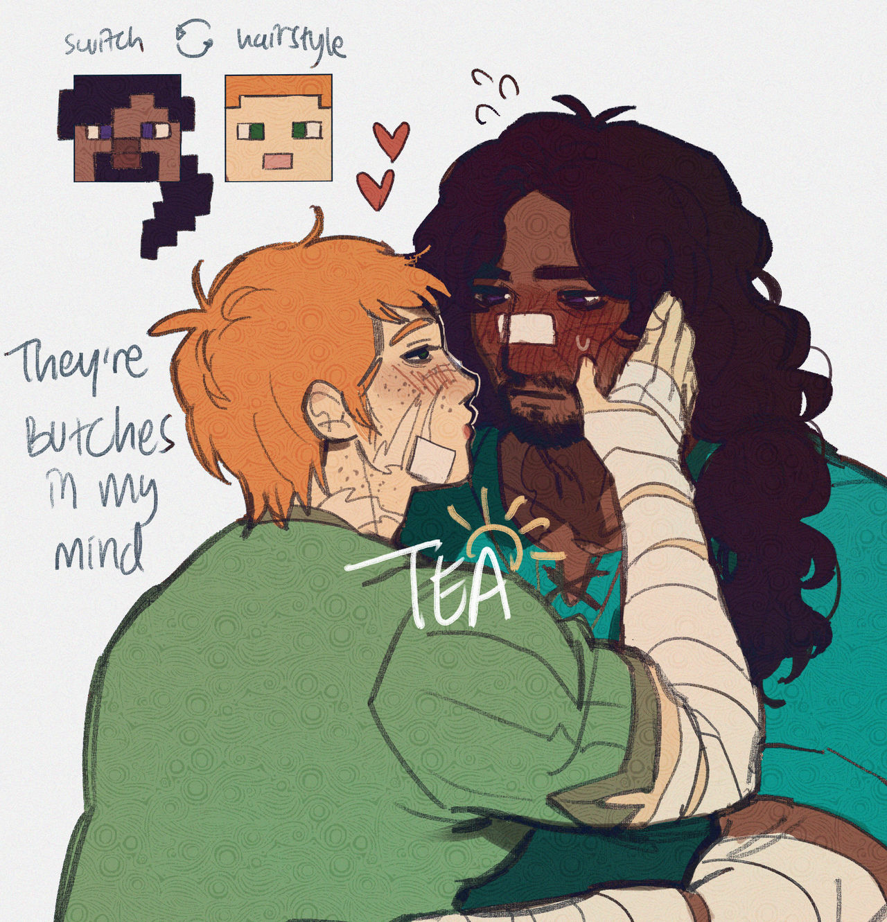 Steve Rescues Alex Minecraft - Steve and Alex by Teachiisan on DeviantArt