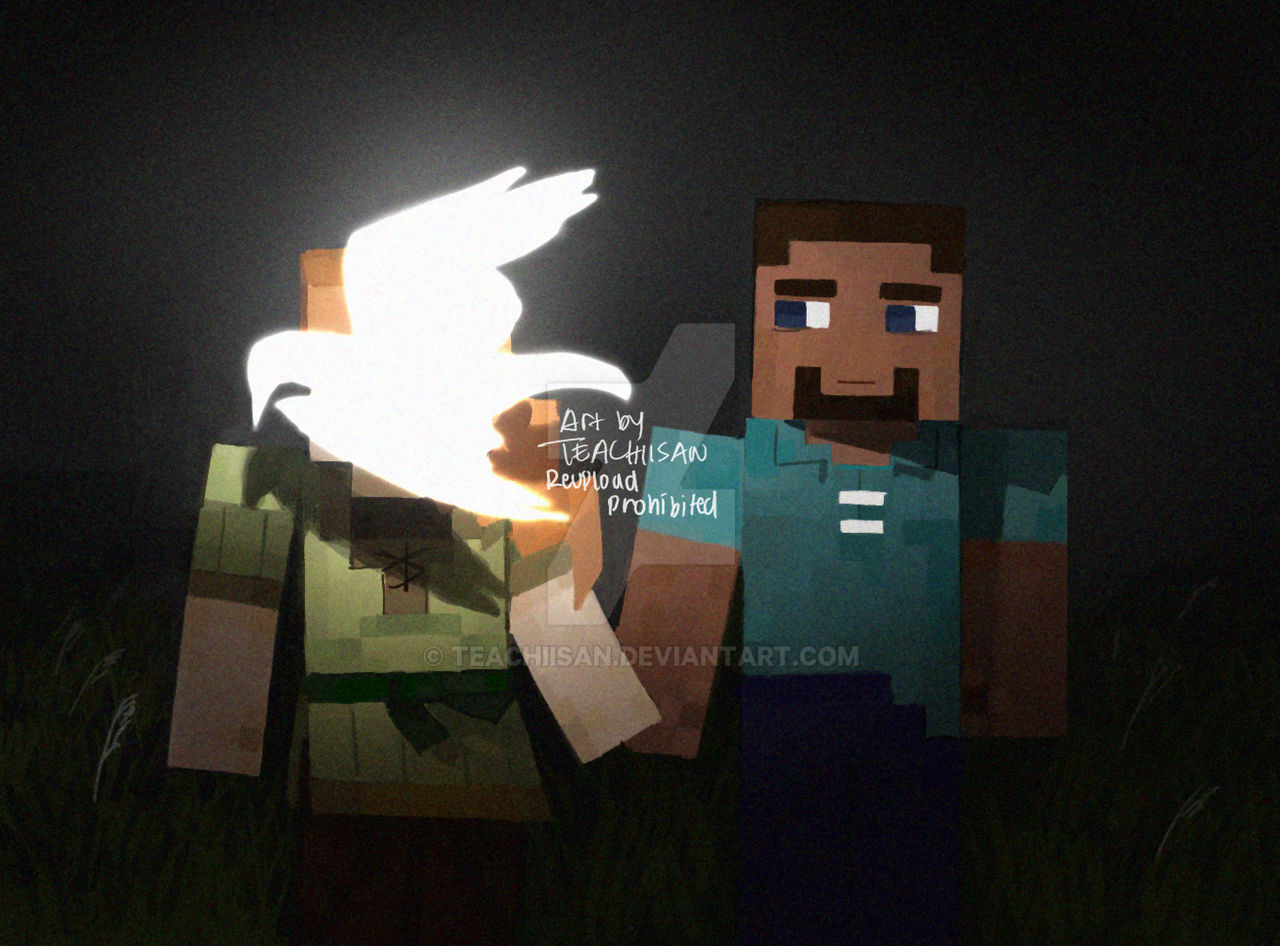 Unknown Minecraft Man Minecraft - Holding The Unknown by Teachiisan on DeviantArt