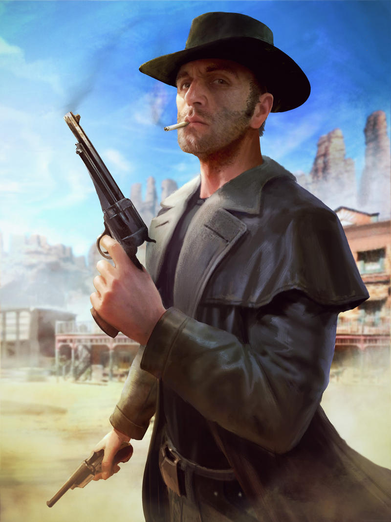 Cowboy Portrait by Mikeypetrov on DeviantArt