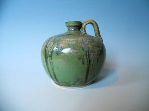 Green Rutile Bottle Vase