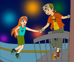 Digimon Frontier: Gotta catch the train! by Waterdragon1654