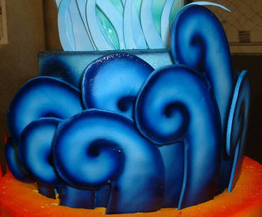 Last Airbender Cake: Water