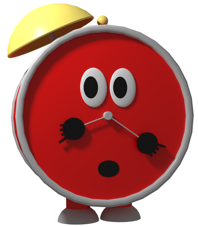 Lefty Clock Clocky Model Render by LuxoVeggieDude9302 on DeviantArt