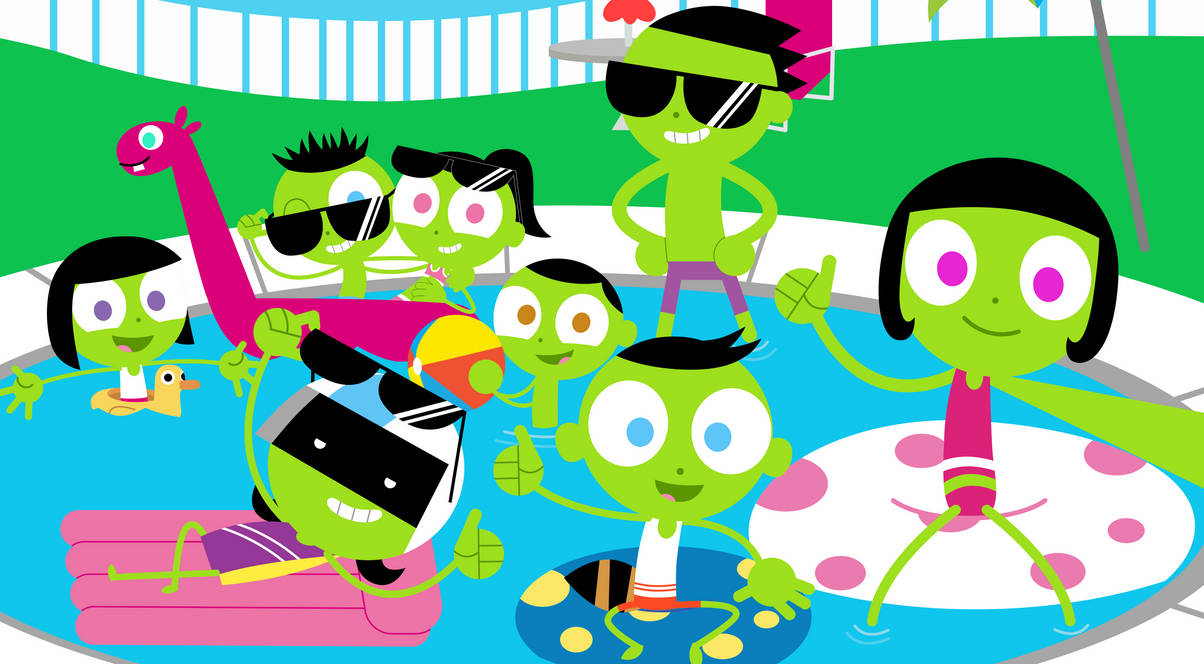 PBS Kids Selfie - Pool Party! by LuxoVeggieDude9302 on DeviantArt