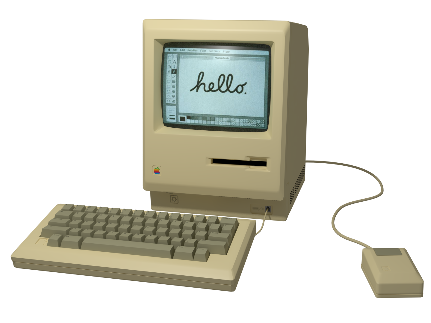 Macintosh 128K Model Render by LuxoVeggieDude9302 on DeviantArt