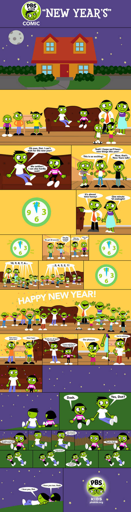 PBS Kids Comic - New Year's by LuxoVeggieDude9302 on DeviantArt