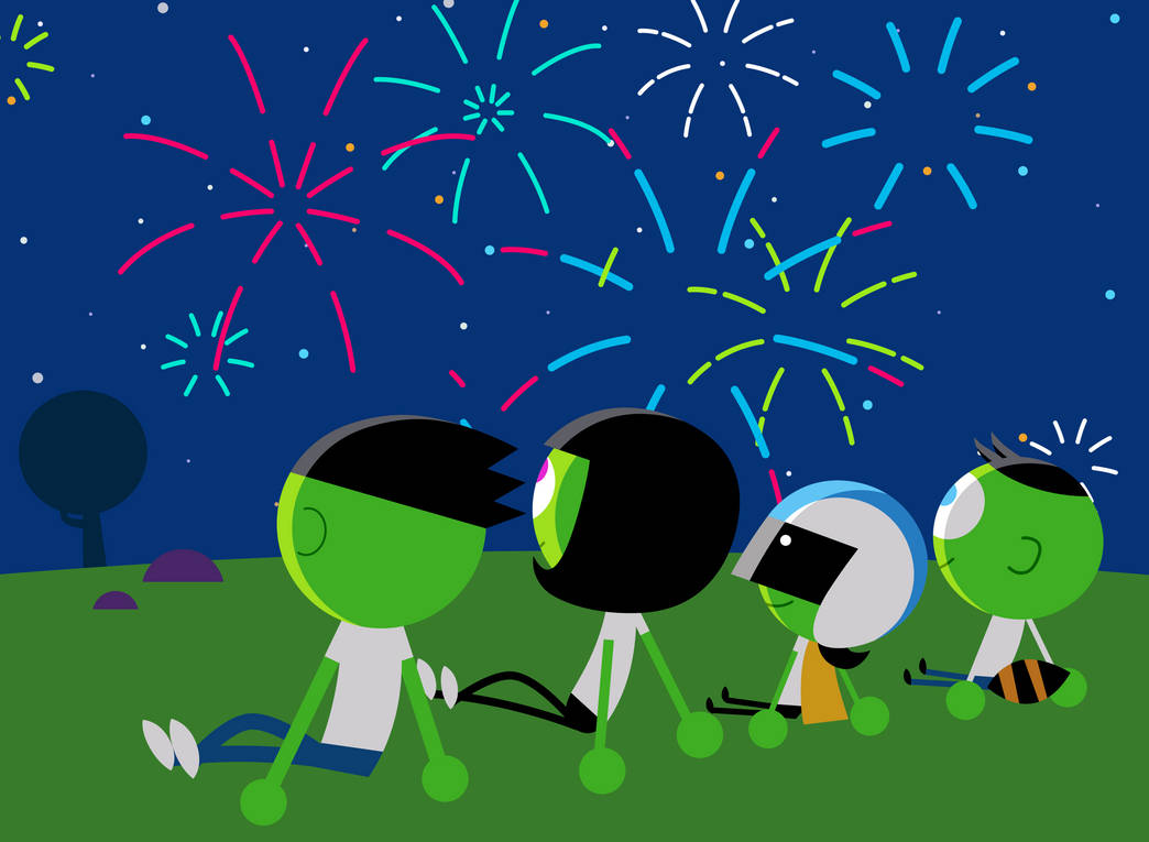 Pbs Kids Digital Art Four Watching Fireworks By Luxoveggiedude9302 On Deviantart Pbs Kids Digital Art Four Watching Fireworks By Luxoveggiedude9302 On Deviantart
