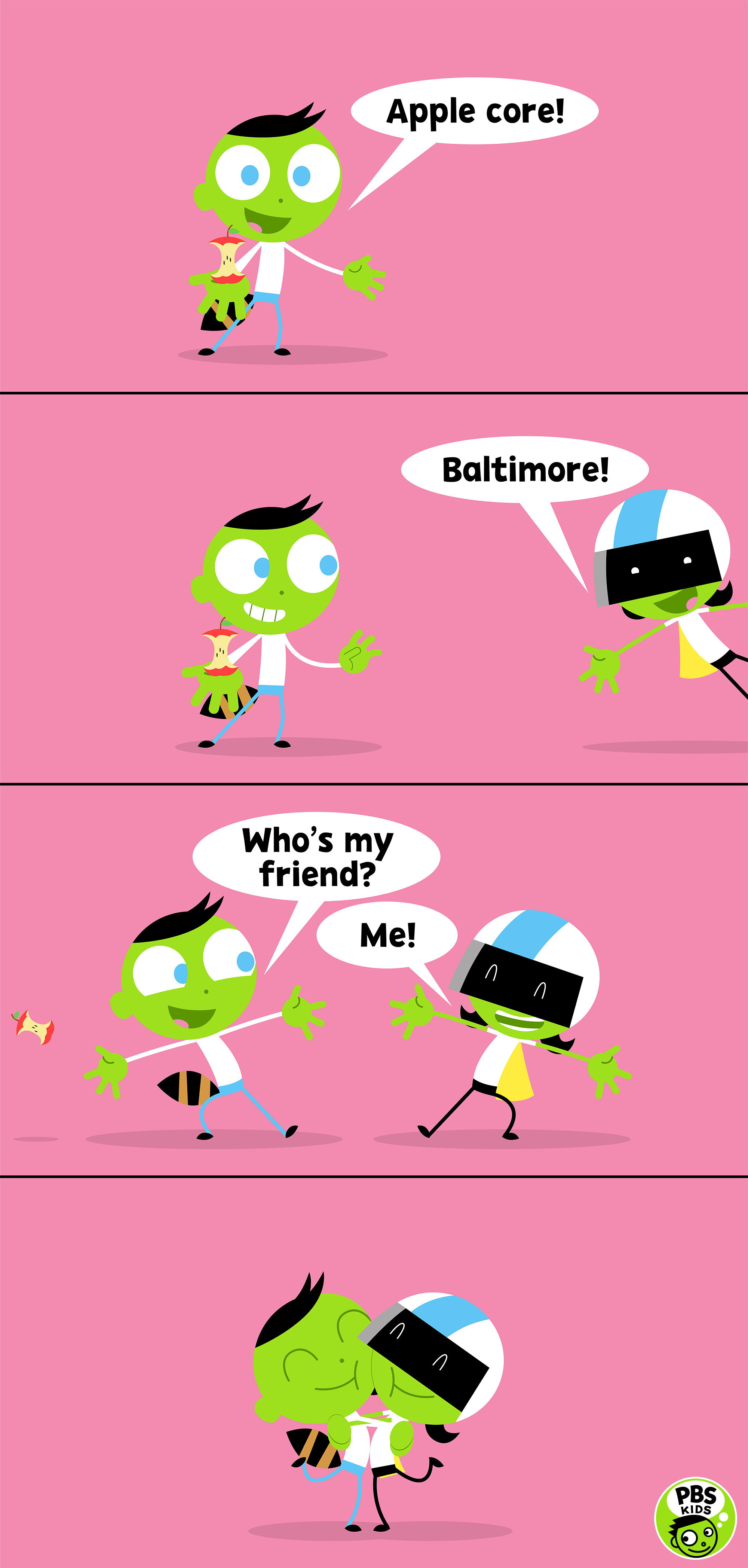 PBS Kids Mini Comic Apple Core, Baltimore! by LuxoVeggieDude9302 on