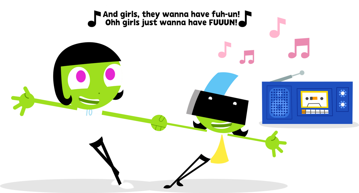 Funstartart Deviantart Program PBS Kids Digital Art - Girls Just Wanna Have Fun! by LuxoVeggieDude9302 ...