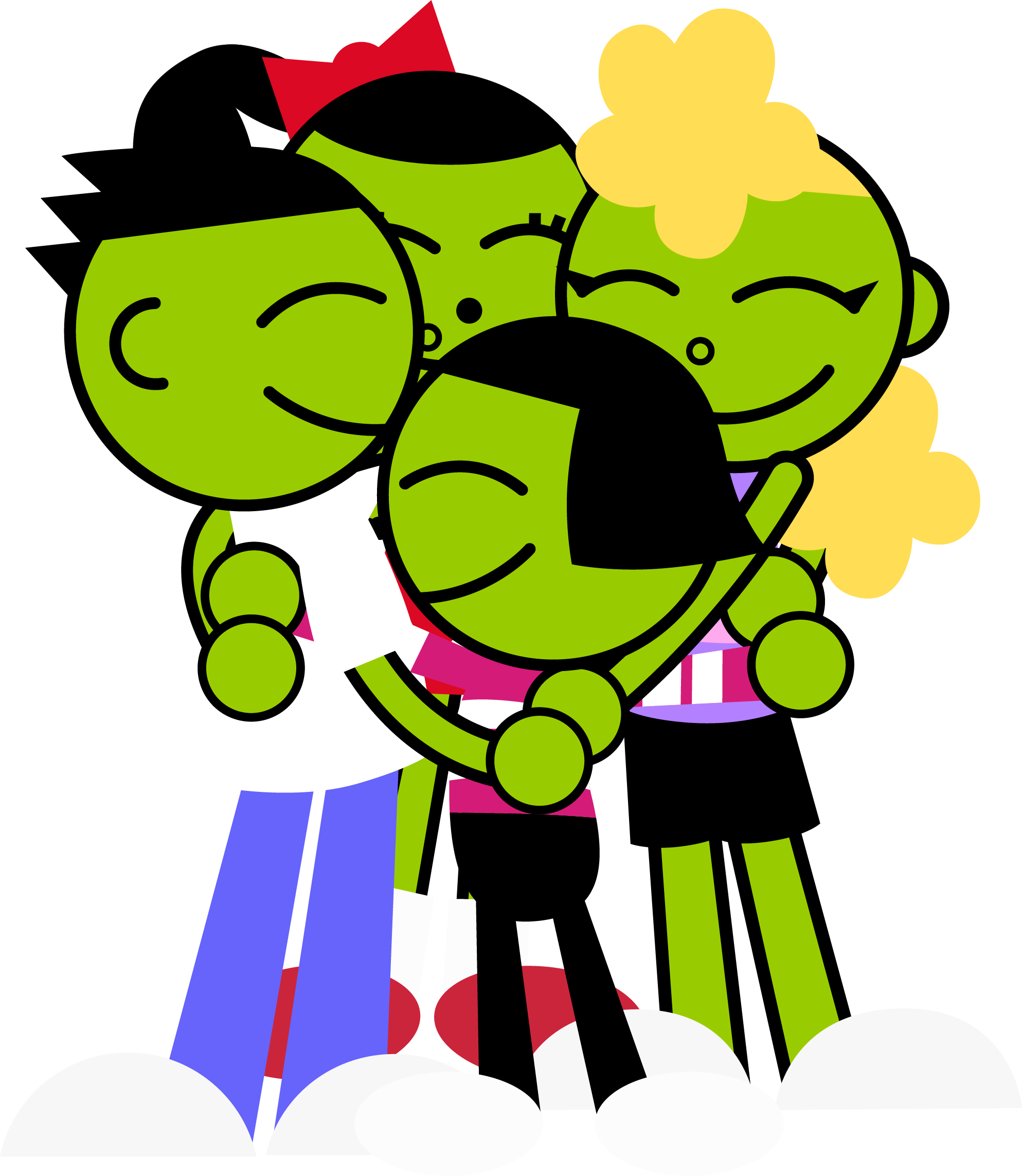 PBS Kids Digital Art - Group Hug for Four! by LuxoVeggieDude9302 on ...