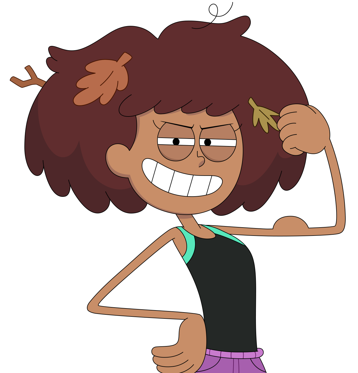 Amphibia Digital Art - Anne flexing her arm (Swim) by ...