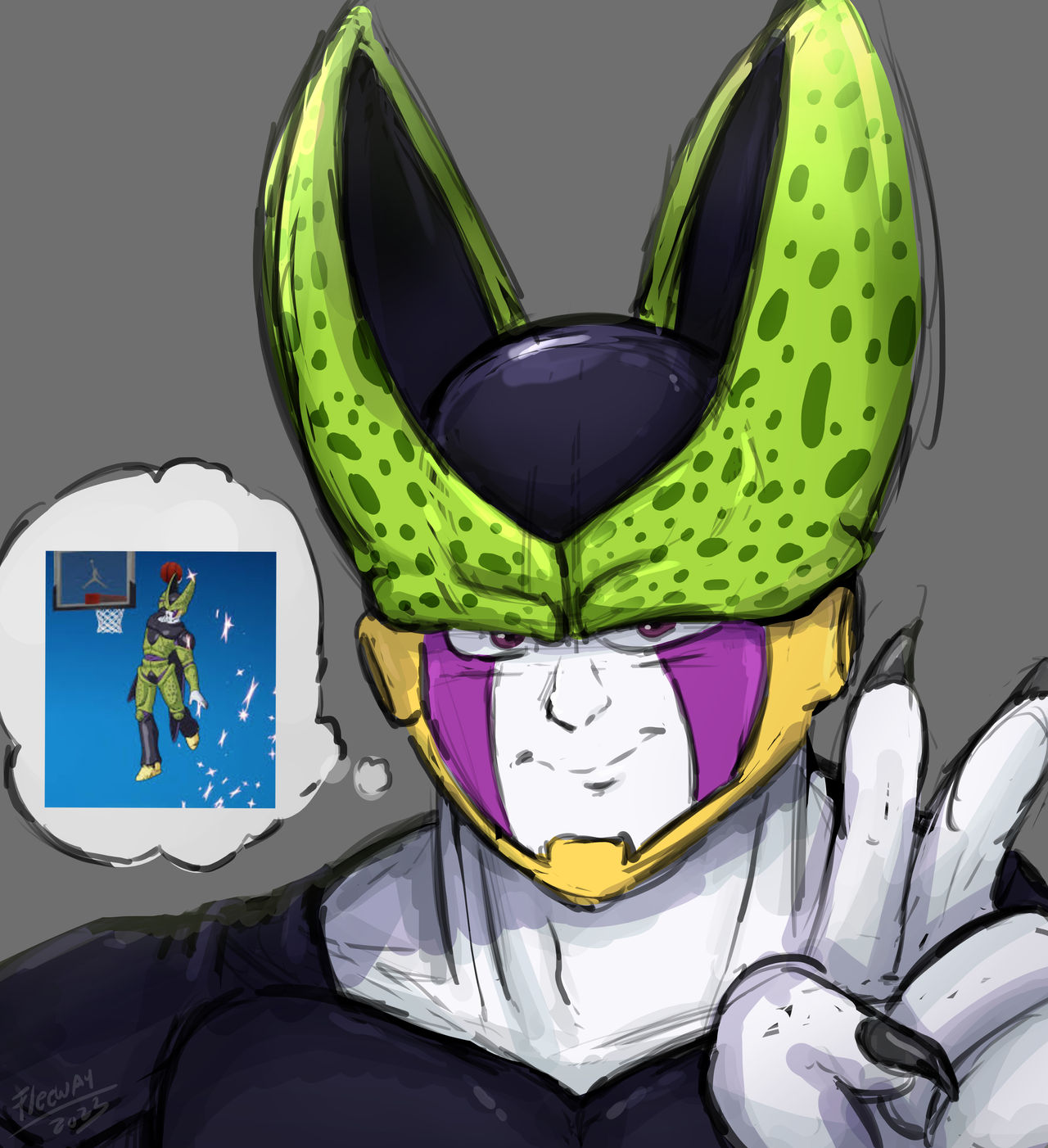CELL IS NOW IN FORNITE LETS GOOO CELL BALLIN REAL by fleeway on DeviantArt