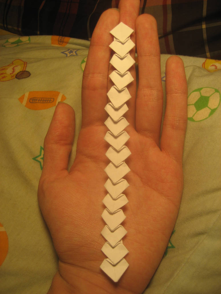 Origami Square or Diamond Chain by musicmixer112 on DeviantArt