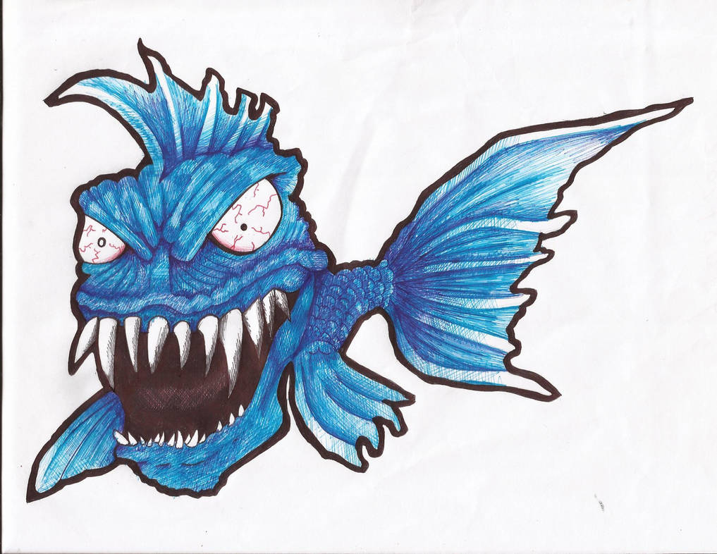 Fish Demon Character fish demon color by Raptor-Rap on DeviantArt