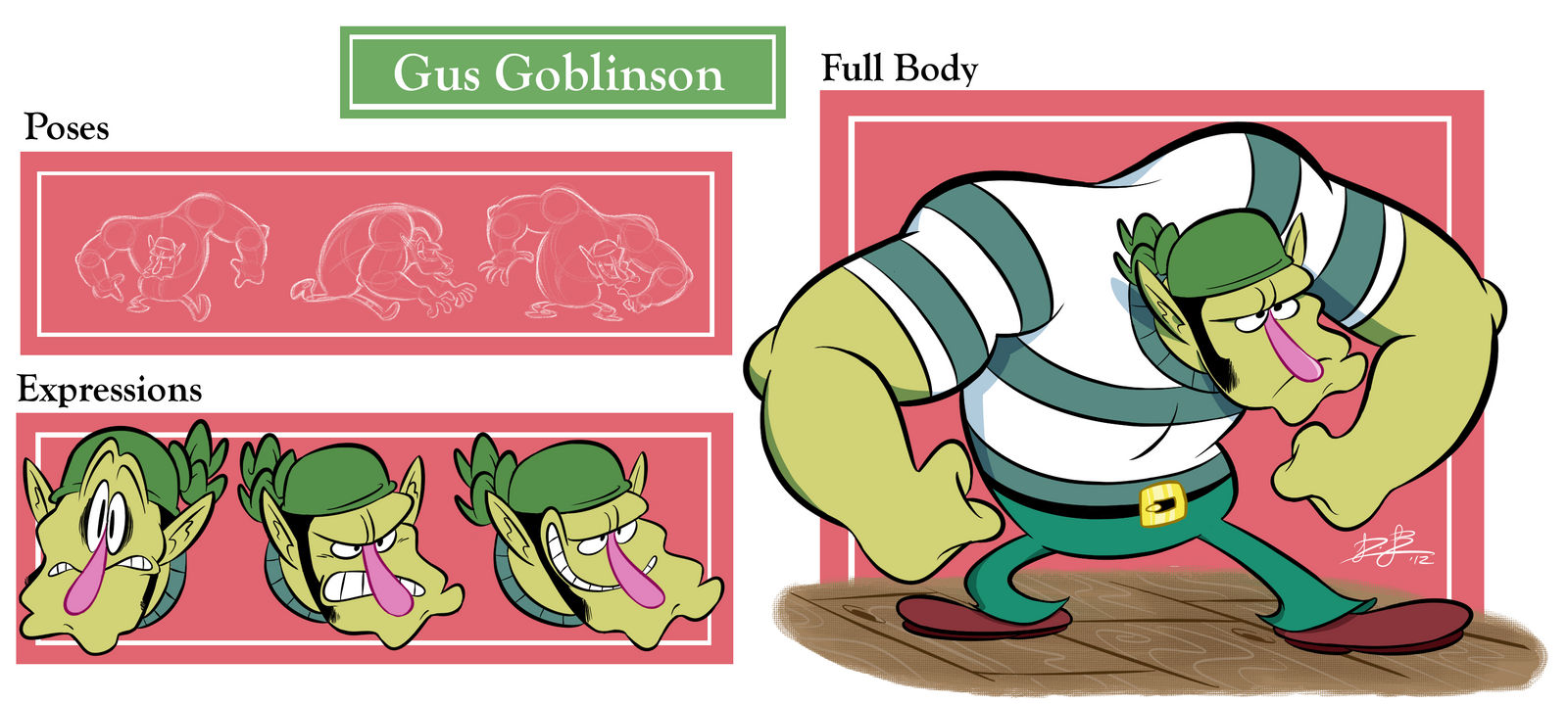 Gus Goblinson Model Sheet