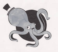 INKtober Day 2: Gentleman Octopus