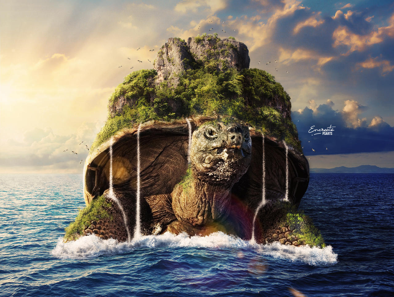 Earth Turtle World Turtle by Encreate on DeviantArt