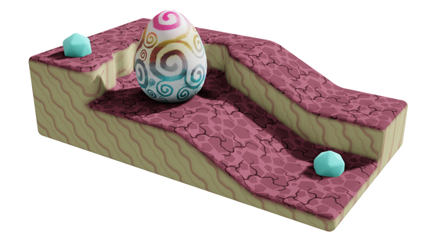 Whimsical Egg Scene